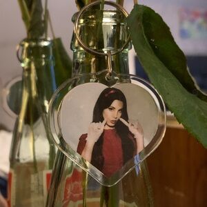 Lana del rey heart keychain